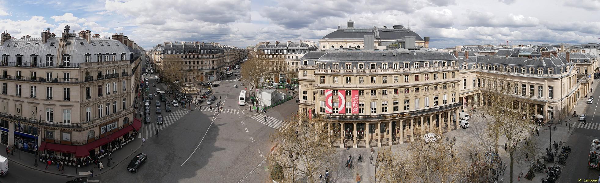 Paris vu d'en haut,  1 place Andr-Malraux (Htel du Louvre)