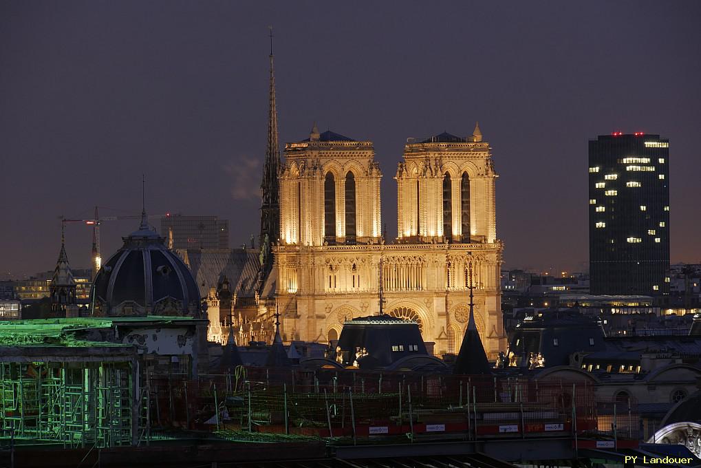 Paris vu d'en haut, Notre-Dame de nuit, Beffroi, 4 Place du Louvre