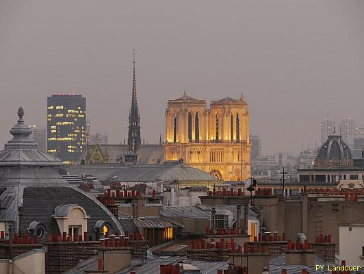 Paris vu d'en haut, Notre-Dame de nuit, 48 rue Croix-des-Petits-Champs