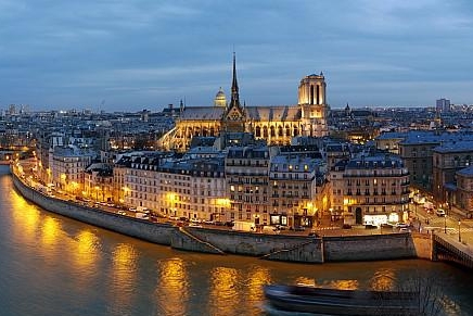 Paris vu d'en haut, Notre-Dame de nuit, Htel de ville (dme)