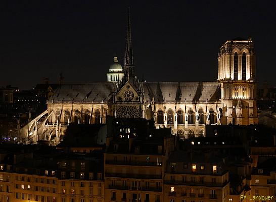 Paris vu d'en haut, Notre-Dame de nuit, Htel de ville (dme)