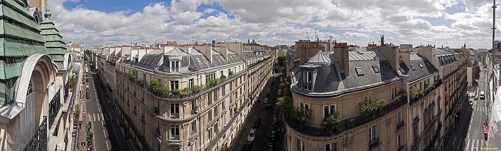 Paris vu d'en haut,  53 rue de Clichy
